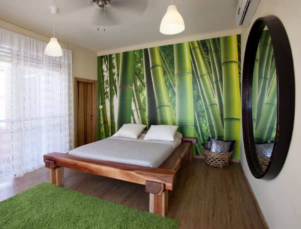 رنگ سبز و ترکیبی در دکوراسیون اتاق خواب