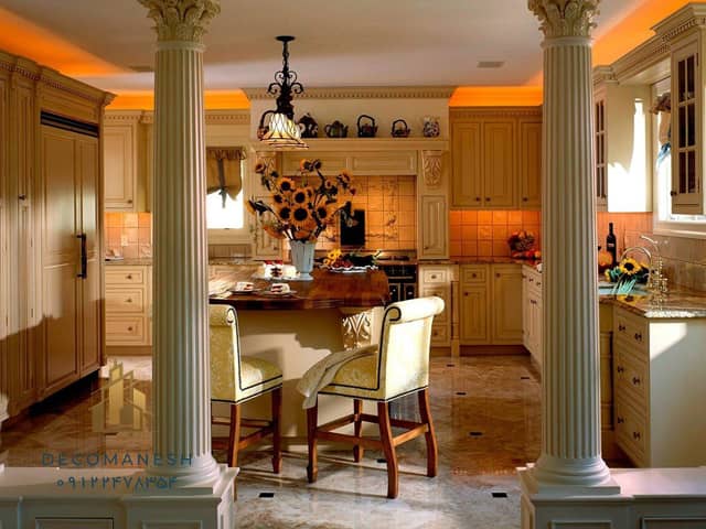 کابینت آشپزخانه چوبی سلطنتی