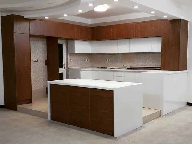 کابینت مدرن با مدل پلکانی