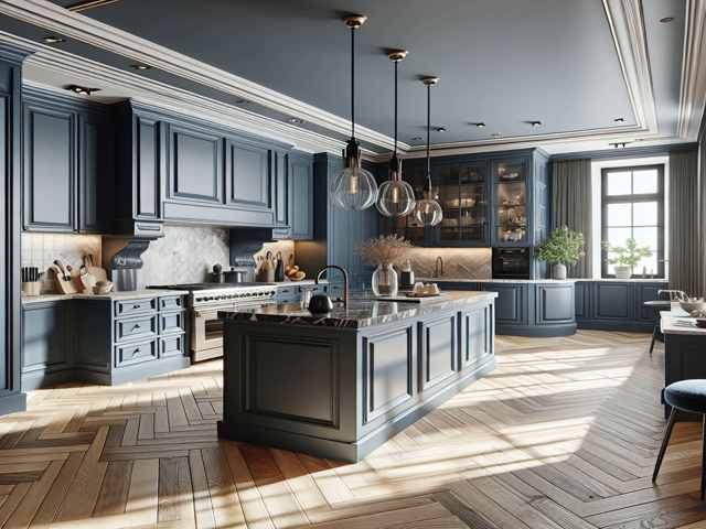 اجرای کابینت سنتی غربی