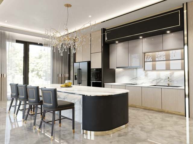 کابینت آشپزخانه پلی گلس