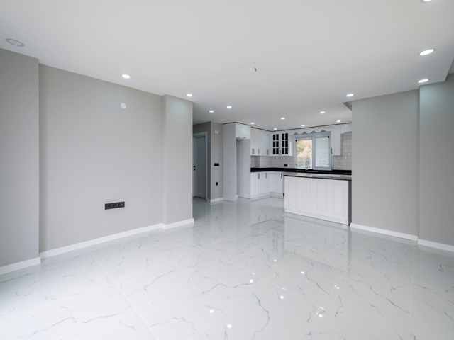 دکوراسیون داخلی با آشپزخانه کوچک کابینت شده