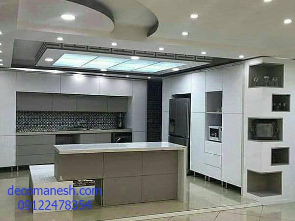 کابینت اشپزخانه با طراحی شلف زیبا